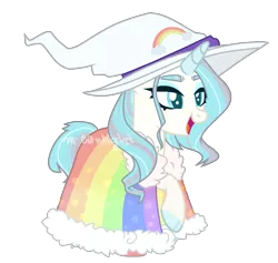 Size: 1311x1245 | Tagged: safe, artist:m-00nlight, derpibooru import, pony, unicorn, cloak, clothes, female, hat, mare, simple background, solo, transparent background, witch hat