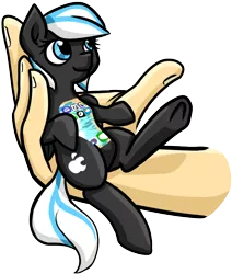 Size: 654x773 | Tagged: safe, artist:khaki-cap, derpibooru import, oc, ponified, unofficial characters only, human, object pony, original species, pegasus, phone pony, pony, apple logo, cute, cutie mark, hand, holding a pony, iphone, ipony, logo, pegasus oc, phone, screen, simple background, tiny, touchscreen, transparent background, wings