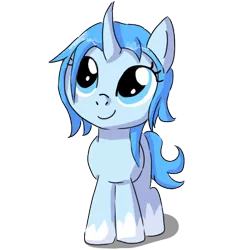 Size: 400x400 | Tagged: safe, artist:ask-pony-gerita, derpibooru import, ponified, pony, unicorn, antarctica, curved horn, eyelashes, female, filly, hetalia, horn, simple background, smiling, socks (coat marking), solo, transparent background