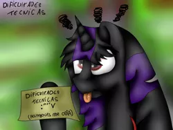 Size: 960x720 | Tagged: safe, artist:black stallion, artist:blackstallion524, derpibooru import, oc, oc:black stallion, note, tongue out