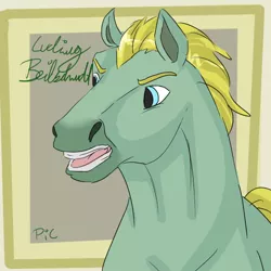 Size: 542x541 | Tagged: safe, artist:ask-pony-gerita, derpibooru import, ponified, earth pony, pony, bust, germany, hetalia, hoers, male, open mouth, solo, spirit (character), stallion, style emulation
