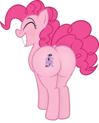 Size: 4820x6000 | Tagged: suggestive, derpibooru import, edit, editor:rozyfly10, pinkie pie, twilight sparkle, twilight sparkle (alicorn), alicorn, earth pony, pony, balloonbutt, butt, butt crush, eyes closed, female, flattened, large butt, mare, micro, pinkiedom, plot, simple background, stuck, transparent background