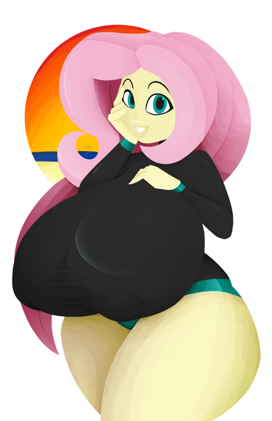 Size: 828x1280 | Tagged: questionable, artist:7_los_7, artist:7los7, derpibooru import, fluttershy, bat pony, human, equestria girls, abstract background, big breasts, breasts, busty fluttershy, clothes, erect nipples, female, flutterbat, huge breasts, humanized, impossibly large breasts, looking at you, nipple outline, race swap, solo, solo female, swimsuit