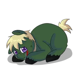 Size: 400x400 | Tagged: safe, artist:ask-pony-gerita, derpibooru import, ponified, earth pony, pony, blood, colored hooves, colt, crying, germany, hetalia, male, simple background, smiling, solo, transparent background, unshorn fetlocks