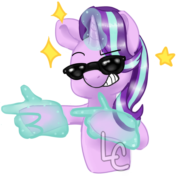 2364215 - safe, artist:lou, starlight glimmer, pony, unicorn, g4, awkward,  female, looking away, mare, meme, monkey puppet, nervous, ponified meme,  shifty eyes, solo, sweat - Derpibooru