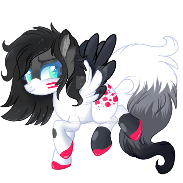 Size: 1920x1920 | Tagged: safe, artist:nightingalewolfie, derpibooru import, oc, pegasus, pony, deviantart watermark, female, mare, obtrusive watermark, simple background, solo, transparent background, two toned wings, watermark, wings