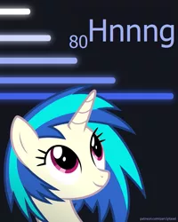 Size: 819x1024 | Tagged: safe, artist:parclytaxel, derpibooru import, edit, editor:ushiki, vinyl scratch, pony, unicorn, series:joycall6's periodic table, bust, chemistry, cute, female, fluorescent lamp, hnnng, hydrargyrum, lamp, lights, looking up, mare, mercury (element), periodic table, solo, weapons-grade cute