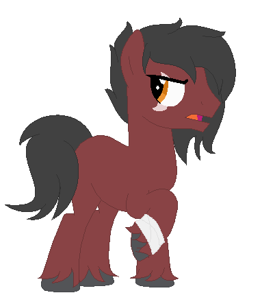 Size: 383x446 | Tagged: safe, artist:xxtyronendip4everxx, artist:xxwerecatdipperxx, derpibooru import, oc, oc:griffin, unofficial characters only, earth pony, bandage, scar, simple background, solo, transparent background