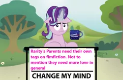 Size: 1024x662 | Tagged: artist:aleximusprime, change my mind, derpibooru import, edit, female, implied cookie crumbles, implied hondo flanks, implied rarity's parents, meme, safe, starlight glimmer