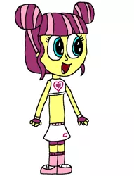 Size: 1024x1341 | Tagged: safe, artist:mixopolischannel, derpibooru import, majorette, sweeten sour, equestria girls, boxing bra, boxing shoes, boxing skirt, boxing trunks, clothes, cycling shorts, exeron fighters, exeron gloves, exeron outfit, fingerless gloves, gloves, mma gloves, shoes, skirt, sneakers, socks, sports bra