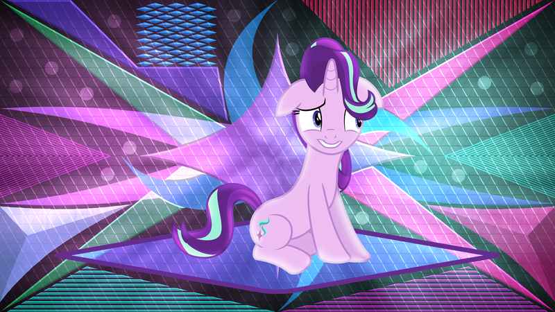 Size: 3840x2160 | Tagged: safe, artist:laszlvfx, artist:speedox12, deleted from derpibooru, derpibooru import, edit, starlight glimmer, pony, solo, wallpaper, wallpaper edit