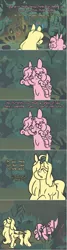 Size: 708x2624 | Tagged: safe, artist:ask-pinkie-polkadot-pie, derpibooru import, fluttershy, pinkie pie, pony, tumblr:ask-pinkie-polkadot-pie, zecora's hut