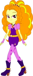 Size: 1280x2902 | Tagged: safe, artist:marcorois, derpibooru import, adagio dazzle, equestria girls, rainbow rocks, clothes, gem, high heels, high res, raised hoof, shoes, simple background, siren gem, smiling, solo, transparent background, vector