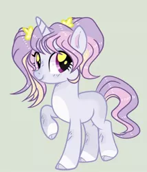 Size: 400x468 | Tagged: safe, artist:rose-moonlightowo, derpibooru import, oc, pony, unicorn, magical lesbian spawn, offspring, parent:fluttershy, parent:twilight sparkle, parents:twishy, simple background, solo