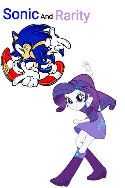 Size: 426x639 | Tagged: safe, derpibooru import, rarity, equestria girls, 1000 hours in ms paint, crossover, crossover shipping, female, image, jpeg, jumping, male, rarisonic, shipping, simple background, sonic the hedgehog, sonic the hedgehog (series), straight, white background
