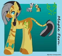 Size: 1280x1153 | Tagged: artist:jackie-sheepwitch, bracelet, colored hooves, crack shipping, daring do, derpibooru import, ear piercing, earring, female, hat, hybrid, interspecies offspring, jewelry, leonine tail, magical lesbian spawn, male, mare, neck rings, offspring, parent:daring do, parents:daringcora, parent:zecora, pegasus, piercing, pith helmet, safe, shipping, stallion, zebra, zecora, zony