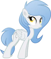 Size: 1024x1193 | Tagged: safe, artist:fuzzybrushy, derpibooru import, oc, oc:vector cloud, pegasus, pony, simple background, smiling, standing, transparent background