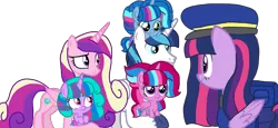 Size: 2340x1080 | Tagged: safe, artist:徐詩珮, derpibooru import, princess cadance, shining armor, twilight sparkle, twilight sparkle (alicorn), oc, oc:bubble sparkle, oc:nova sparkle, oc:velvet berrytwist, alicorn, pony, bubbleverse, series:sprglitemplight diary, series:sprglitemplight life jacket days, series:springshadowdrops diary, series:springshadowdrops life jacket days, alicornified, alternate universe, baby, baby pony, base used, chase (paw patrol), clothes, cute, female, magical lesbian spawn, magical threesome spawn, male, mother and child, mother and daughter, multiple parents, next generation, offspring, parent:glitter drops, parent:spring rain, parent:tempest shadow, parent:twilight sparkle, parents:glittershadow, parents:sprglitemplight, parents:springdrops, parents:springshadow, parents:springshadowdrops, paw patrol, prince shining armor, race swap, shiningcadance, shipping, siblings, simple background, sister-in-law, sisters, straight, transparent background, uncle and niece