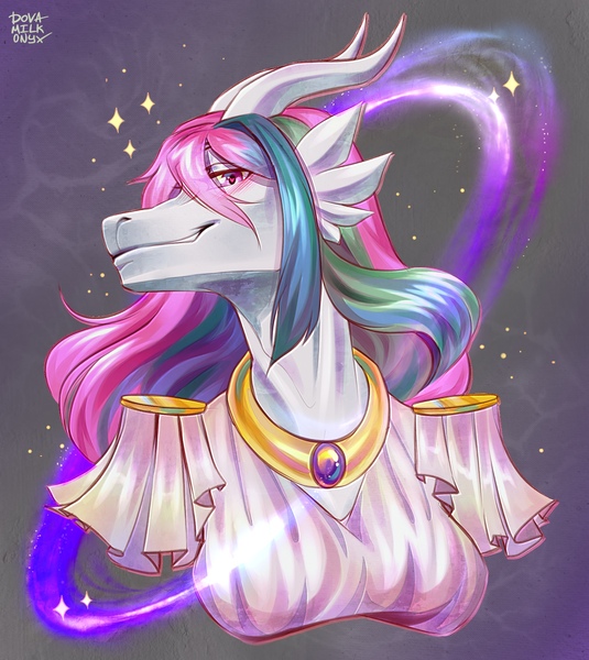 Size: 1812x2033 | Tagged: anthro, argonian, artist:dovamilkonyx, bust, derpibooru import, furry, princess celestia, safe, species swap, the elder scrolls