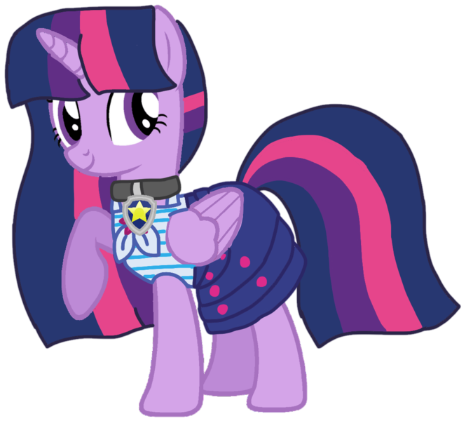 Size: 1114x1005 | Tagged: safe, artist:徐詩珮, derpibooru import, twilight sparkle, twilight sparkle (alicorn), alicorn, pony, series:sprglitemplight diary, series:sprglitemplight life jacket days, series:springshadowdrops diary, series:springshadowdrops life jacket days, alternate universe, base used, chase (paw patrol), clothes, cute, equestria girls outfit, paw patrol, simple background, transparent background