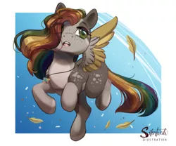 Size: 1200x1000 | Tagged: safe, artist:silentwulv, derpibooru import, oc, pegasus, pony, chibi, female, mare, solo, two toned wings, wings