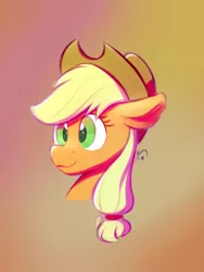 Size: 600x800 | Tagged: safe, artist:silshadnic, deleted from derpibooru, derpibooru import, applejack, earth pony, pony, bust, cute, female, jackabetes, mare, portrait, solo