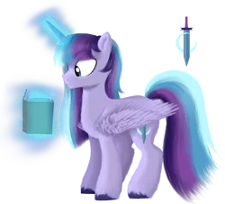 Size: 1100x1000 | Tagged: alicorn, alicorn oc, artist:unoriginai, book, derpibooru import, horn, inbred, male, male alicorn, oc, oc:owllight moonshine, offspring, parent:shining armor, parents:shining sparkle, parent:twilight sparkle, product of incest, safe, simple background, solo, stallion, transparent background, unofficial characters only, wings