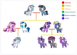 Size: 1024x732 | Tagged: safe, artist:starlight-starfish, derpibooru import, night light, princess cadance, princess flurry heart, shining armor, star tracker, twilight sparkle, twilight sparkle (alicorn), twilight velvet, oc, alicorn, family tree, female, male, nightvelvet, no pupils, offspring, parent:star tracker, parent:twilight sparkle, parents:twitracker, shiningcadance, shipping, simple background, straight, transparent background, twitracker