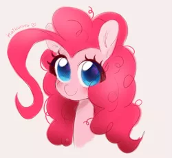 Size: 2037x1864 | Tagged: safe, alternate version, artist:kaikururu, derpibooru import, pinkie pie, earth pony, pony, :3, bust, coronavirus, covid-19, cute, diapinkes, digital art, face mask, female, looking at you, mare, portrait, simple background, solo, white background