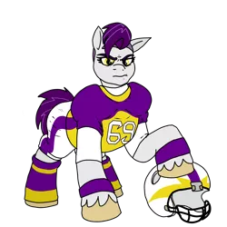 Size: 3600x3600 | Tagged: safe, artist:pony quarantine, derpibooru import, oc, oc:bella blitz, unofficial characters only, earth pony, american football, female, helmet, mare, simple background, sports, transparent background