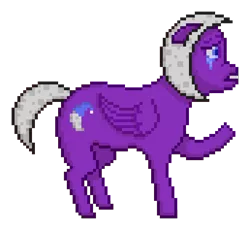 Size: 688x632 | Tagged: artist:krixwell, crying, derpibooru import, fanfic:dreamers and the moon, oc, oc:moon dream, pegasus, pixel art, sad, safe, unofficial characters only