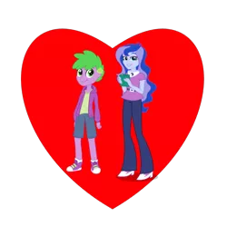Size: 800x800 | Tagged: safe, derpibooru import, princess luna, spike, human, equestria girls, female, human spike, humanized, implied ephebophilia, male, shipping, shipping heart, simple background, spiluna, straight, this might not end well, transparent background, unfortunate implications, vice principal luna