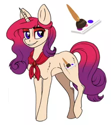 Size: 3917x4440 | Tagged: safe, artist:celestial-rainstorm, derpibooru import, oc, oc:splendor, pony, unicorn, female, mare, offspring, parents:oc x oc, simple background, solo, white background