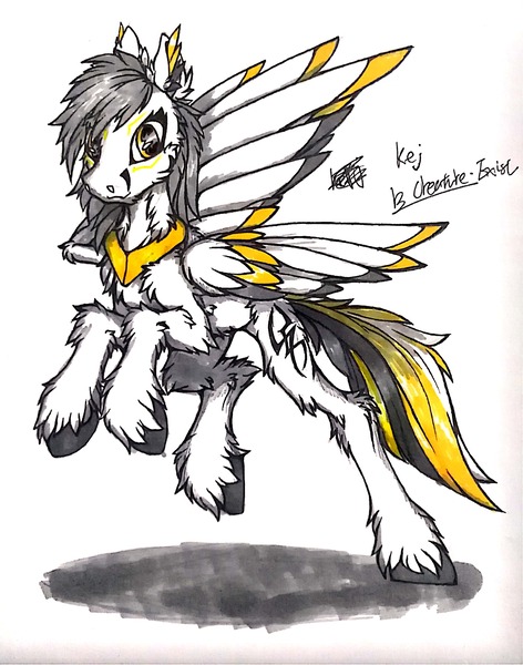 Size: 2448x3112 | Tagged: safe, artist:creature.exist, derpibooru import, oc, oc:kej, pegasus, pony, photo, solo