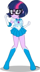 Size: 2233x4000 | Tagged: safe, artist:orin331, derpibooru import, sci-twi, twilight sparkle, equestria girls, absurd resolution, cute, female, geode of telekinesis, glasses, magical geodes, sailor mercury, sailor moon, simple background, solo, transparent background, twiabetes