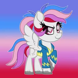 Size: 2200x2200 | Tagged: safe, artist:missmele-madness, derpibooru import, oc, oc:northstar, pegasus, pony, clothes, female, hoodie, mare, solo