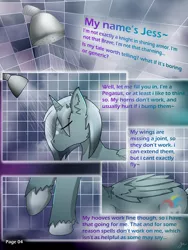 Size: 2600x3462 | Tagged: artist:jesterpi, comic, comic:a jester's tale, derpibooru import, horns, oc, oc:jester pi, pannels, pegasus, safe, shower, text, water, wet, wings