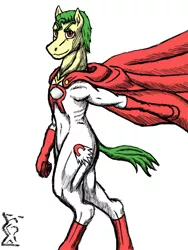 Size: 750x1000 | Tagged: safe, artist:korencz11, derpibooru import, anthro, pony, fanfic:sometimes they call me super, atg 2020, newbie artist training grounds, solo, superhero