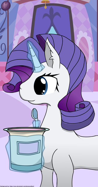 Size: 1080x2048 | Tagged: safe, artist:terminalhash, derpibooru import, rarity, pony, unicorn, food, ice cream, solo