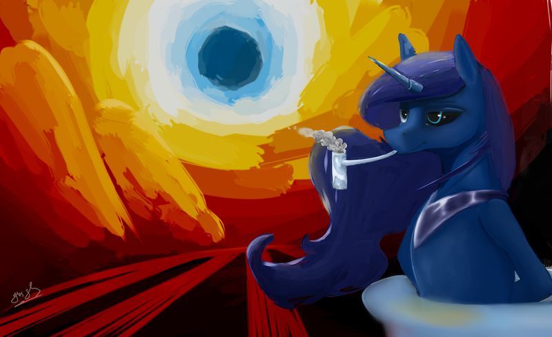 Size: 1800x1100 | Tagged: alicorn, artist:ymsgelgoog, derpibooru import, princess luna, safe