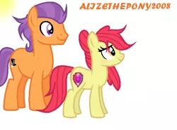 Size: 616x456 | Tagged: safe, artist:alizeethepony2008, derpibooru import, apple bloom, tender taps, earth pony, female, male, older, older apple bloom, older tender taps, shipping, straight, tenderbloom