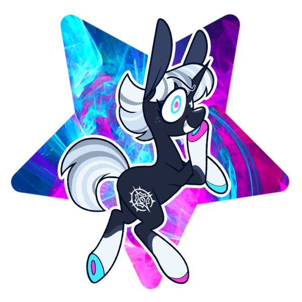 Size: 2160x2160 | Tagged: safe, artist:connorbal, derpibooru import, oc, oc:siphon burst, pony, unicorn, big ears, female, floating, freckles, mare, socks (coat marking), solo