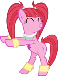 Size: 4490x5904 | Tagged: safe, artist:ironm17, derpibooru import, pacific glow, earth pony, pony, cute, eyes closed, female, glowbetes, mare, simple background, solo, transparent background, vector