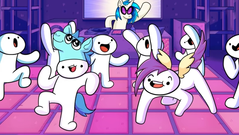 Size: 1914x1080 | Tagged: artist:theodd1sout, derpibooru import, safe, screencap, vinyl scratch, youtube