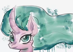 Size: 2339x1654 | Tagged: artist:buttercupsaiyan, artist:watercolorheart, derpibooru import, female, mistmane, safe, solo, traditional art, watercolor painting