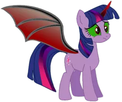 Size: 927x774 | Tagged: safe, artist:eris-dash, derpibooru import, part of a set, alicorn, pony, series:dark city king, bat wings, corrupted, corrupted twilight sparkle, dark magic, dark twilight, dark twilight sparkle, darklight, darklight sparkle, demon wings, magic, needs more pixels, part of a series, queen twilight, queen twilight sparkle, simple background, solo, sombra eyes, transparent background, wings