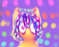 Size: 4526x3664 | Tagged: safe, artist:coco-drillo, derpibooru import, oc, earth pony, pony, abstract, abstract art, abstract background, bags under eyes, colourful, modern art, natg2020, newbie artist training grounds, psychedelic, solo