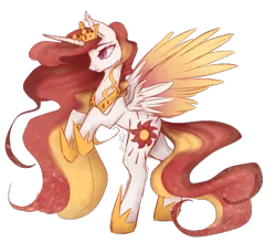 Size: 534x467 | Tagged: safe, artist:brendalobinha, artist:clefficia, derpibooru import, oc, oc:celeste, unofficial characters only, alicorn, pony, collaboration, crown, female, jewelry, mare, not celestia, regalia, simple background, solo, transparent background, wings