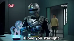 Size: 1274x714 | Tagged: barely pony related, captain chaku, derpibooru import, edit, edited screencap, namesake, pop, pop (tv channel), power rangers, power rangers beast morphers, safe, screencap, space sheriff gavan, spoilers for another series, starlight glimmer