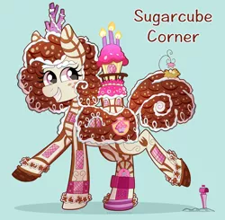 Size: 1280x1256 | Tagged: source needed, safe, artist:pink-pone, derpibooru import, ponified, pony, ponified building, solo, sugarcube corner